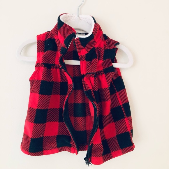 Carter's Other - Carter’s Baby Girl Buffalo Check Vest